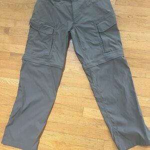 Duluth Trading Co Flex Dry on the Fly Men's Slate gray Cargo Pants 36 x 32